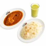 Plain Polao, Chicken Roast, Borhani