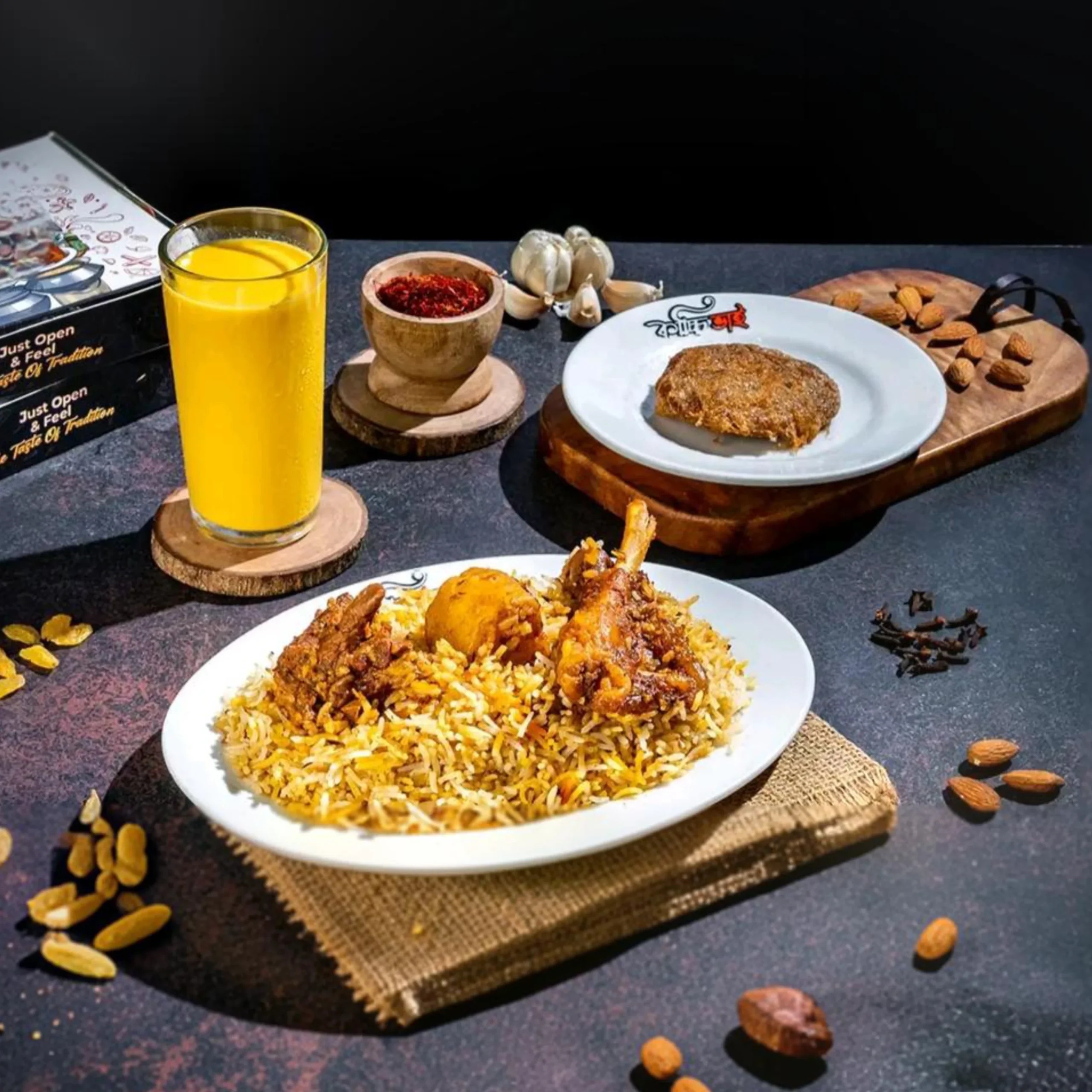 120228 Basmati Kacchi, Badaam Sorbet, Jali Kebab - Image 1