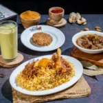 Basmati Kacchi, Beef Rezala, Jali Kebab & Borhani