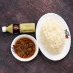 Plain Polao, Beef Rezala, Borhani