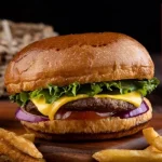 Beef cheese burger