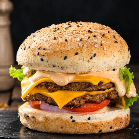 Double Decker Beef Burger