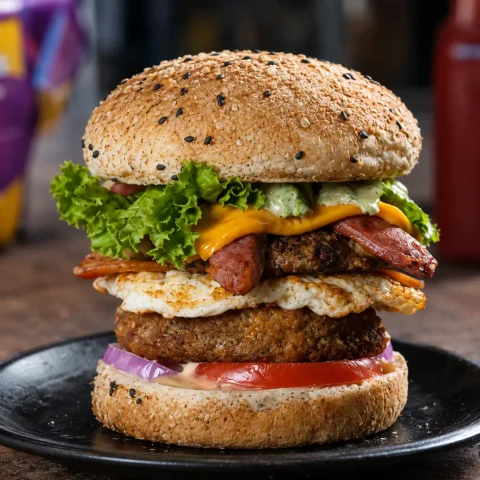 Signature Beef Boom Blast Burger