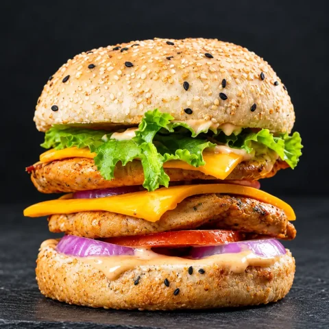 Double Decker Chicken Burger