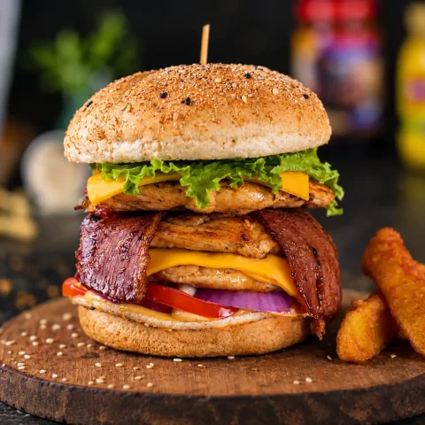 Chicken & Bacon House Burger