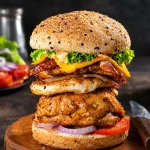 Signature Chicken Boom Blast Burger