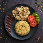 Rice Bowl with Chicken & Mushroom