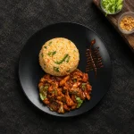 Rice Bowl with Chicken Sizzling